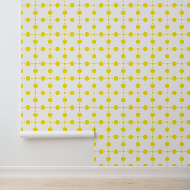 Yellow Polka Dots, Polka Dot Pattern, Dots, Dotted Wallpaper (Application)
