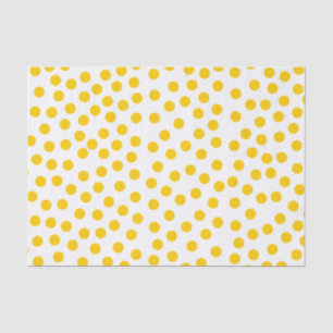 Yellow Polka Dots Tissue Paper