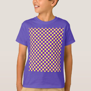 Yellow Polka Dots With Purple Background STaylor T-Shirt