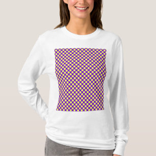 Yellow Polka Dots With Purple Background T-Shirt