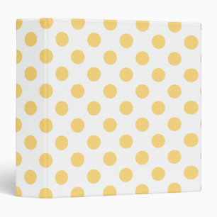 Yellow polkadots binder