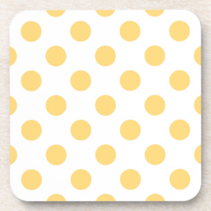 Yellow polkadots coaster