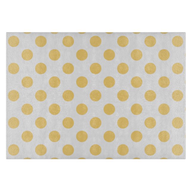 Yellow polkadots cutting board (Front)
