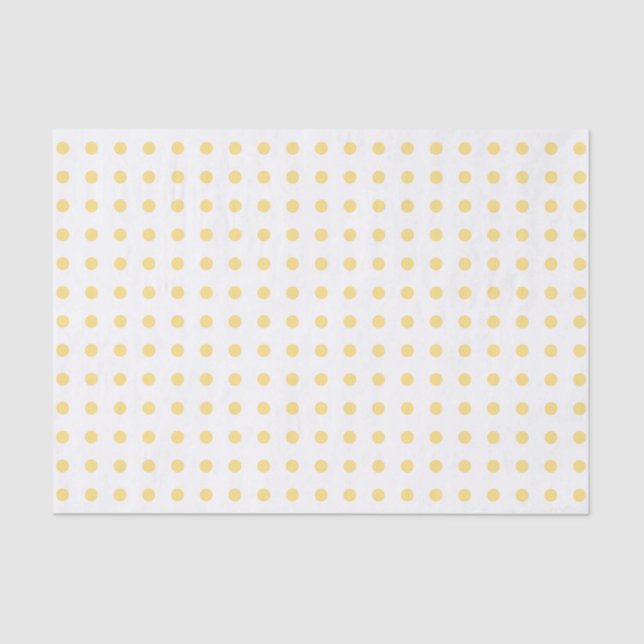 Yellow Polkadots Tissue Paper (Front)