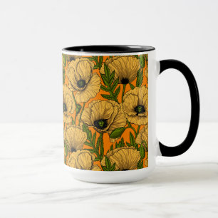 Yellow poppies mug