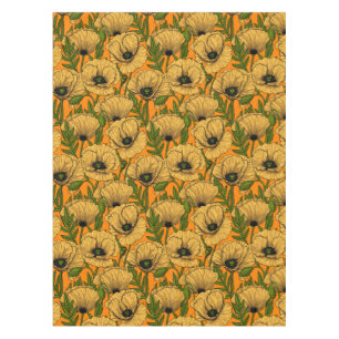 Yellow poppies tablecloth