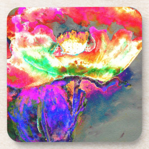 Yellow Poppy Coaster