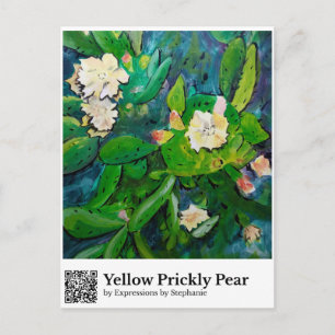 Yellow Prickly Pear Postcard