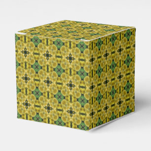 Yellow Primrose Flower Abstract Art Favor Box
