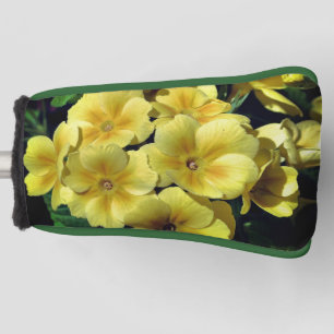 Yellow Primrose Spring Flowers Close Up Golf Head Cover