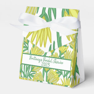 Yellow Protea Original Floral Design Favor Box