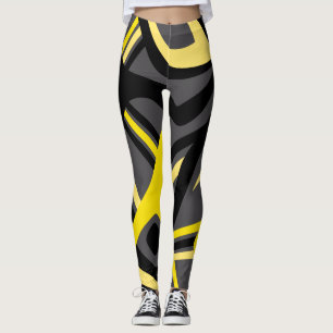 Yellow Puff Leggings