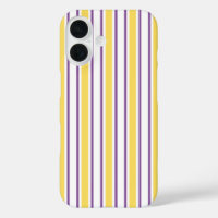 Yellow, purple and white candy stripes