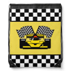 Yellow Race Car: Chequered Flag