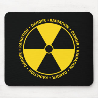 Yellow Radiation Symbol Mousepad
