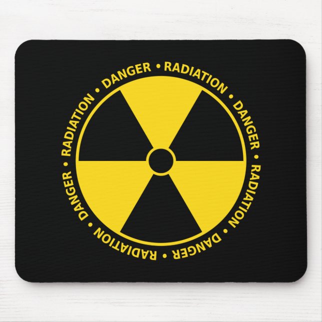 Yellow Radiation Symbol Mousepad (Front)