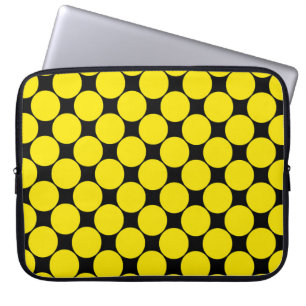 Yellow Radioactive polka dots 4. Laptop Sleeve