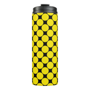 Yellow Radioactive polka dots 4. Thermal Tumbler