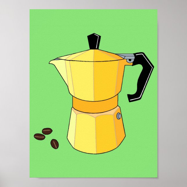 Yellow Rainbow Espresso Poster (Front)