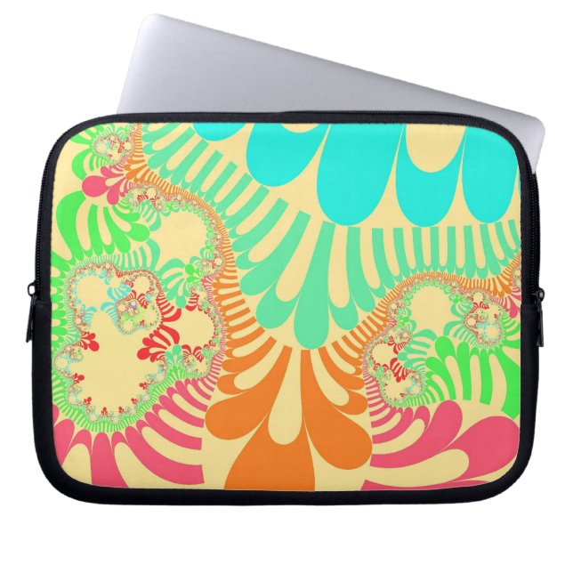 Yellow Rainbow Mod 10 Inch Laptop Sleeve (Front)