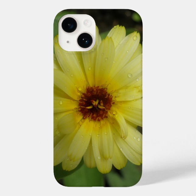 Yellow Raindrops Marigold Case-Mate iPhone Case (Back)