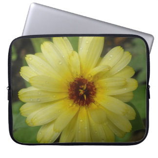Yellow Raindrops Marigold Laptop Bag