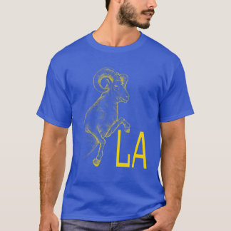 Yellow Ram LA Blue California Los Angeles Gifts T-Shirt