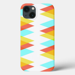 Yellow, red and cadet blue triangles Case-Mate iPh iPhone 13 Case