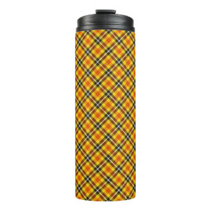 Yellow Red Black Plaid Pattern-57577 Thermal Tumbler