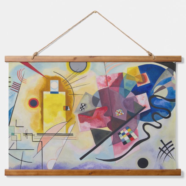 Yellow-Red-Blue by Wassily Kandinsky Hanging Tapestry (Front)