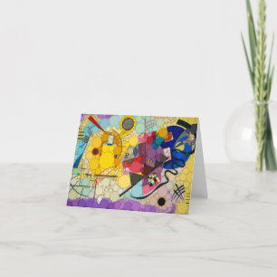 Yellow, Red, Blue, Infinity Dots - After Kandinsky Thank You Card