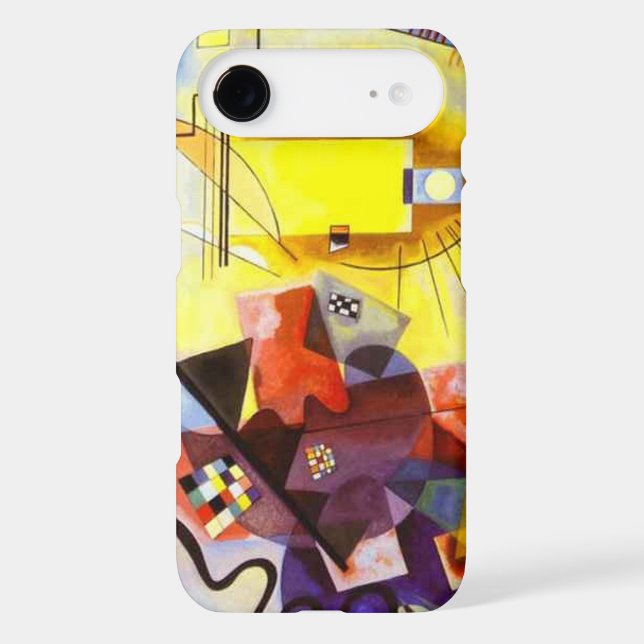 Yellow Red Blue Kandinsky Abstract Painting (Verso)