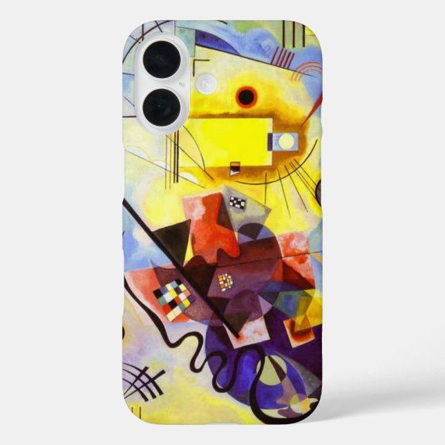 Yellow Red Blue Kandinsky Abstract Painting Case-Mate iPhone Case (Back)