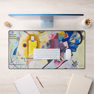 Yellow-Red-Blue Kandinsky Desk Mat