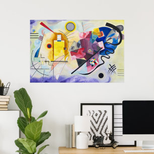 Yellow-Red-Blue Kandinsky Poster