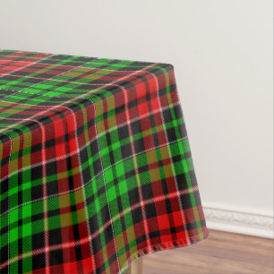 Yellow Red Blue Plaid Tartan Design  Tablecloth