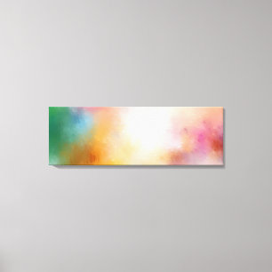 Yellow Red Blue Purple Green Pink Trendy Colourful Canvas Print