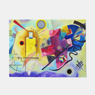 Yellow Red Blue Wassily Kandinsky Doormat