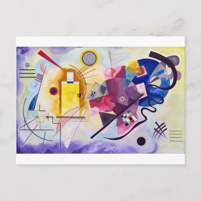 Yellow Red Blue, Wassily Kandinsky Postcard (Front)