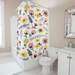 yellow red elegant roses flowers pattern