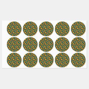 Yellow Red Hibiscus Tropical Flowers Pattern