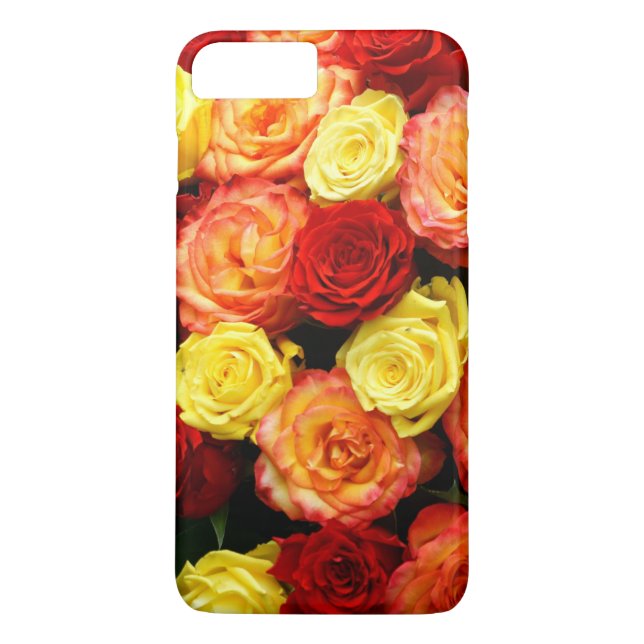 Yellow Red Orange Roses iPhone X Case Barely There (Back)