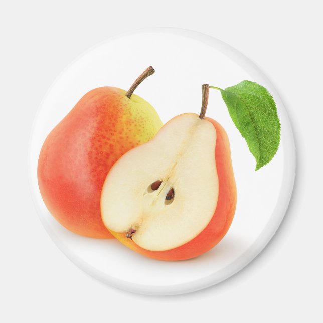 Yellow red pears magnet (Front)