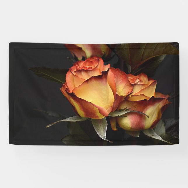 Yellow Red Rose Banner (Horizontal)