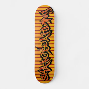 Yellow Red Skateboarding - Skateboard