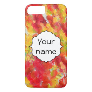 Yellow red splatters iPhone 8 plus/7 plus case