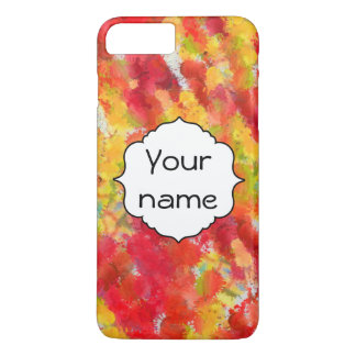 Yellow red splatters iPhone 8 plus/7 plus case