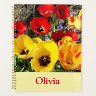 Yellow & Red Tulips Planner