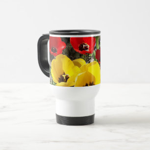 Yellow & Red Tulips Travel Mug