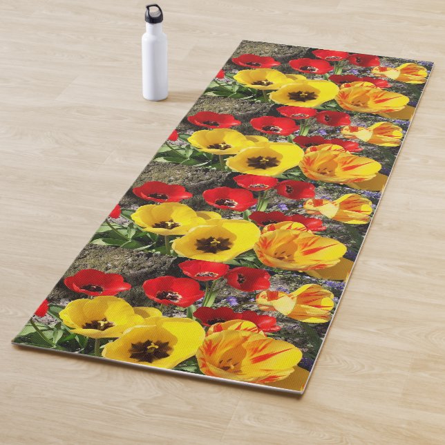 Yellow & Red Tulips  Yoga Mat (In Situ)